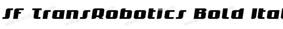 SF TransRobotics Bold Italic字体转换